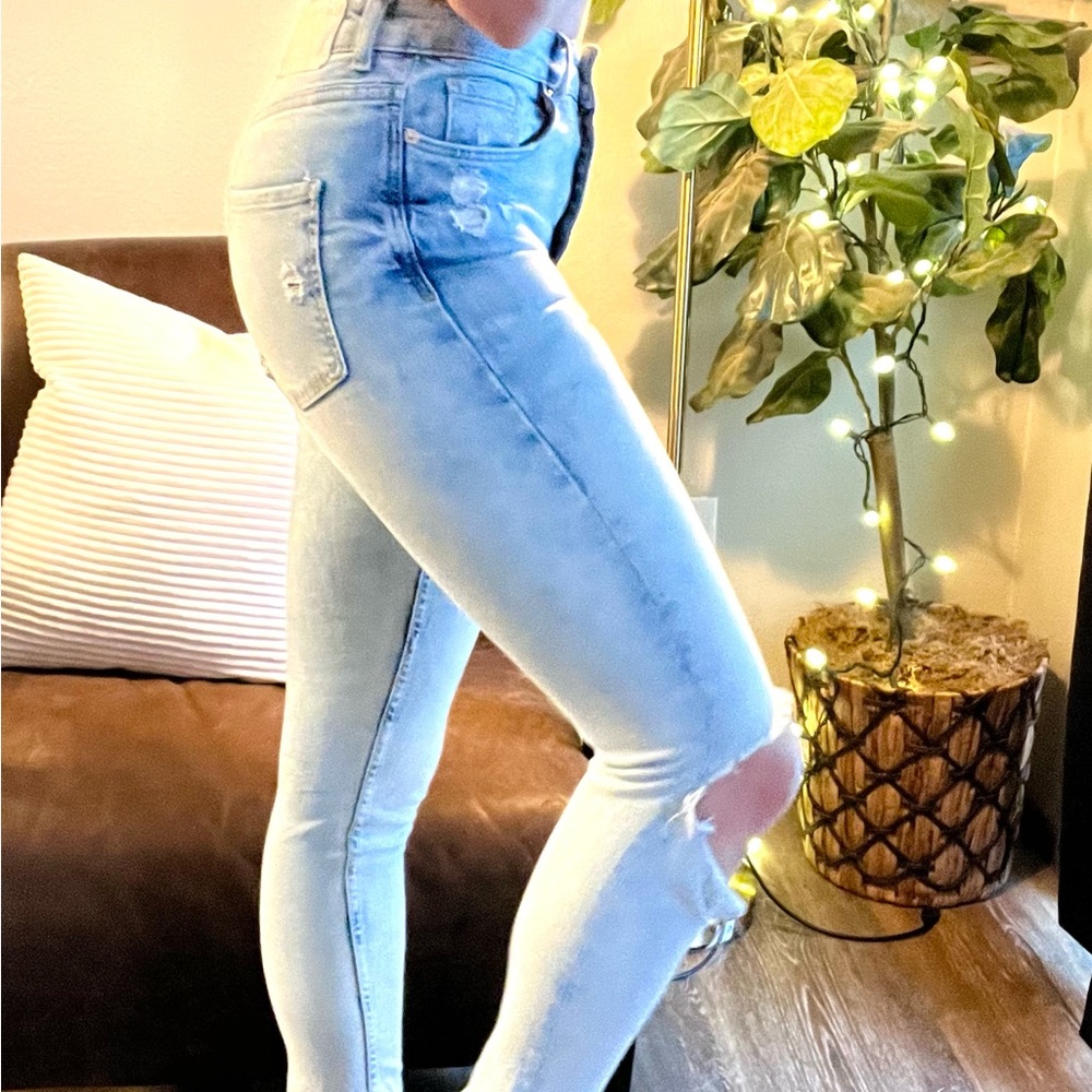Zara Distressed Skinny Jeans